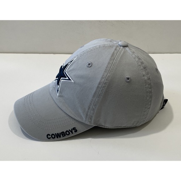 Dallas Cowboys Authentic Adjustable Strapback Hat Cap Gray - Picture 2 of 6